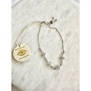 Eye candy cubic zirconia toggle bracelet ￼